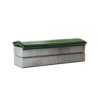 Парапет ZKING MONBLAN 170х510х50мм Зеленый с посадкой на 0.5 кирпича (130мм)