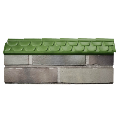 Парапет Elbrus Зеленый на 0.5 кирпича 130мм фото 2